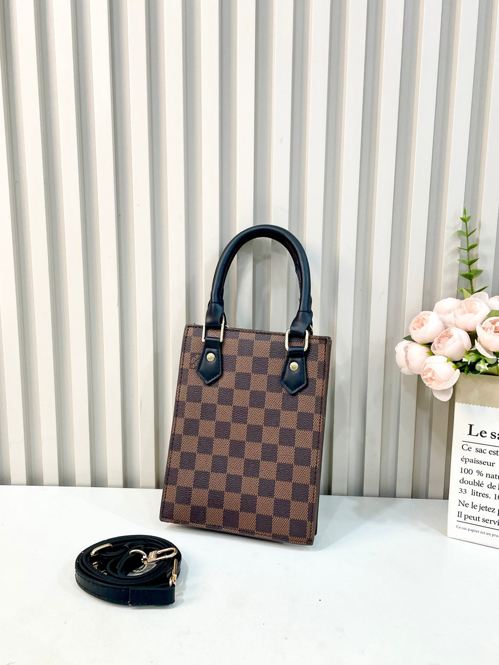 Classic Monogram Sheet Music Tote Bag Mini Tote Bag Women's Hand Bag Mini Tote Bag Messenger Bag