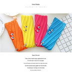 Fun zipper pencil case cute funny creative a zipper stationery bag cute large capacity pencil case storage