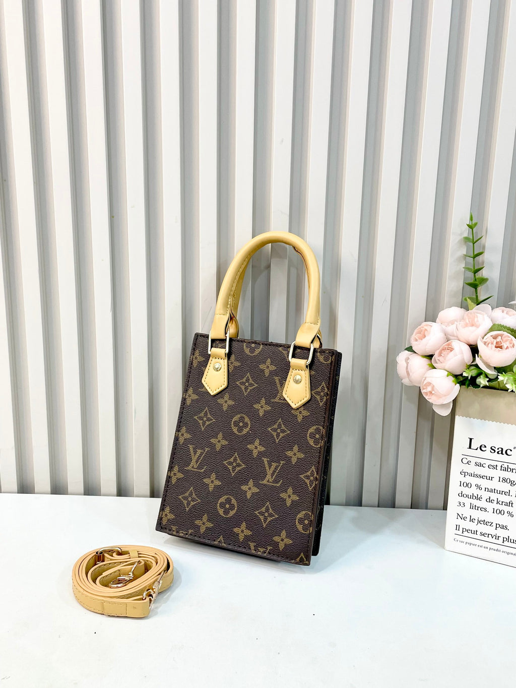 Classic Monogram Sheet Music Tote Bag Mini Tote Bag Women's Hand Bag Mini Tote Bag Messenger Bag