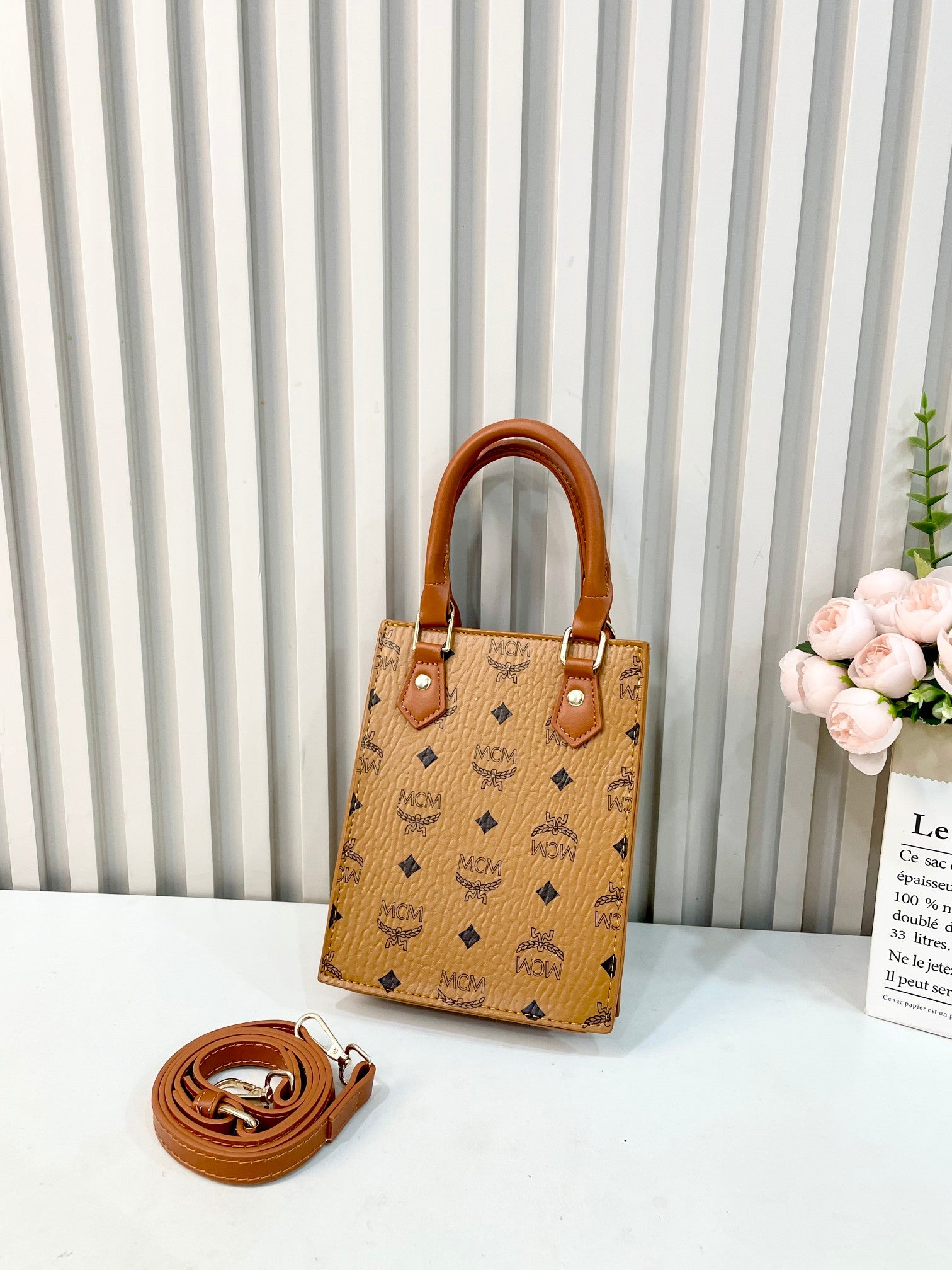 Classic Monogram Sheet Music Tote Bag Mini Tote Bag Women's Hand Bag Mini Tote Bag Messenger Bag Secondary image