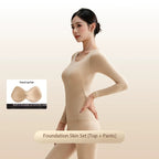 Yamile thermal underwear women's autumn and winter bottoming close-fitting skin skin care constant temperature heating long johns set