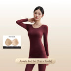 Yamile thermal underwear women's autumn and winter bottoming close-fitting skin skin care constant temperature heating long johns set