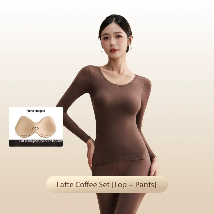 Yamile thermal underwear women's autumn and winter bottoming close-fitting skin skin care constant temperature heating long johns set