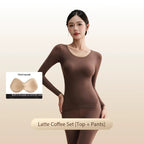 Yamile thermal underwear women's autumn and winter bottoming close-fitting skin skin care constant temperature heating long johns set