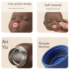 YANIS3 Natasha thermos cup funny 316 stainless steel cartoon cute fun men's and women's portable pocket cup wholesale