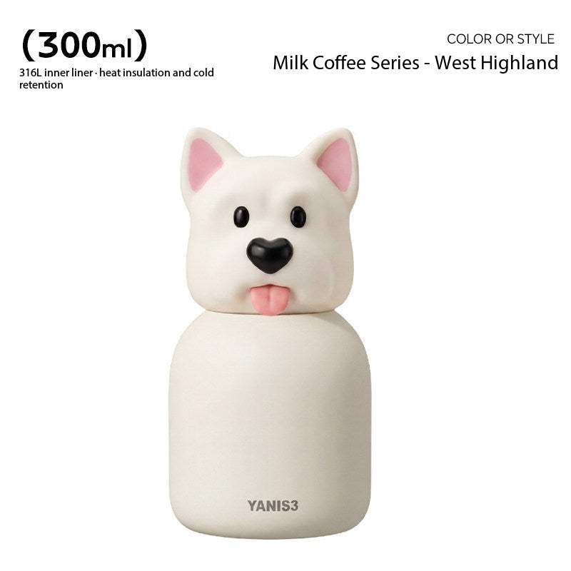 YANIS3 Natasha thermos cup funny 316 stainless steel cartoon cute fun men's and women's portable pocket cup wholesale