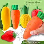 Student Creative Stationery Big Mac Fruit Eraser Kindergarten Cute Mango Strawberry Carrot Clean Eraser