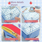 Dopamine high-value schoolbag, vertical pencil case, large-capacity boys and girls niche non-collision stationery bag, pencil bag