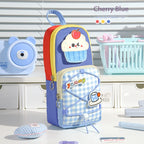 Dopamine high-value schoolbag, vertical pencil case, large-capacity boys and girls niche non-collision stationery bag, pencil bag