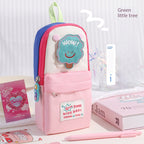 Dopamine high-value schoolbag, vertical pencil case, large-capacity boys and girls niche non-collision stationery bag, pencil bag