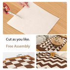 Washed glue-free self-adhesive carpet electrostatic adsorption bedroom household commercial non-marking splicing square children's pet floor mat
