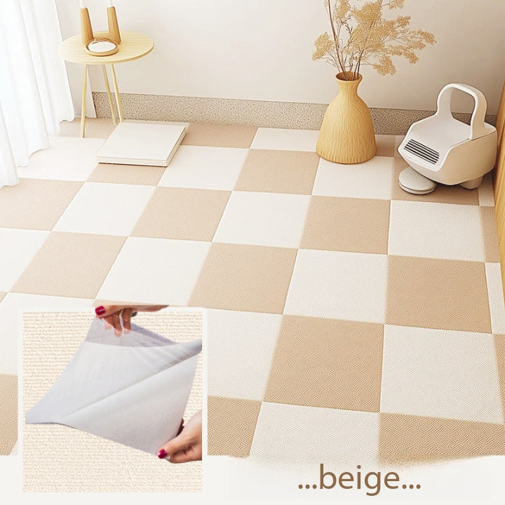 Washed glue-free self-adhesive carpet electrostatic adsorption bedroom household commercial non-marking splicing square children's pet floor mat
