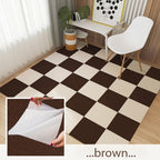 Washed glue-free self-adhesive carpet electrostatic adsorption bedroom household commercial non-marking splicing square children's pet floor mat