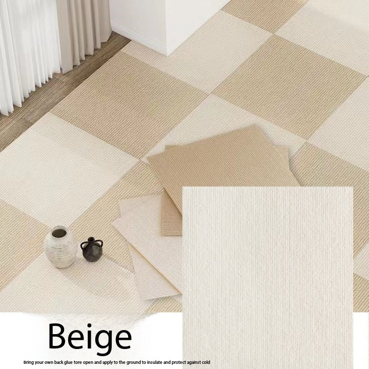 Washed glue-free self-adhesive carpet electrostatic adsorption bedroom household commercial non-marking splicing square children's pet floor mat