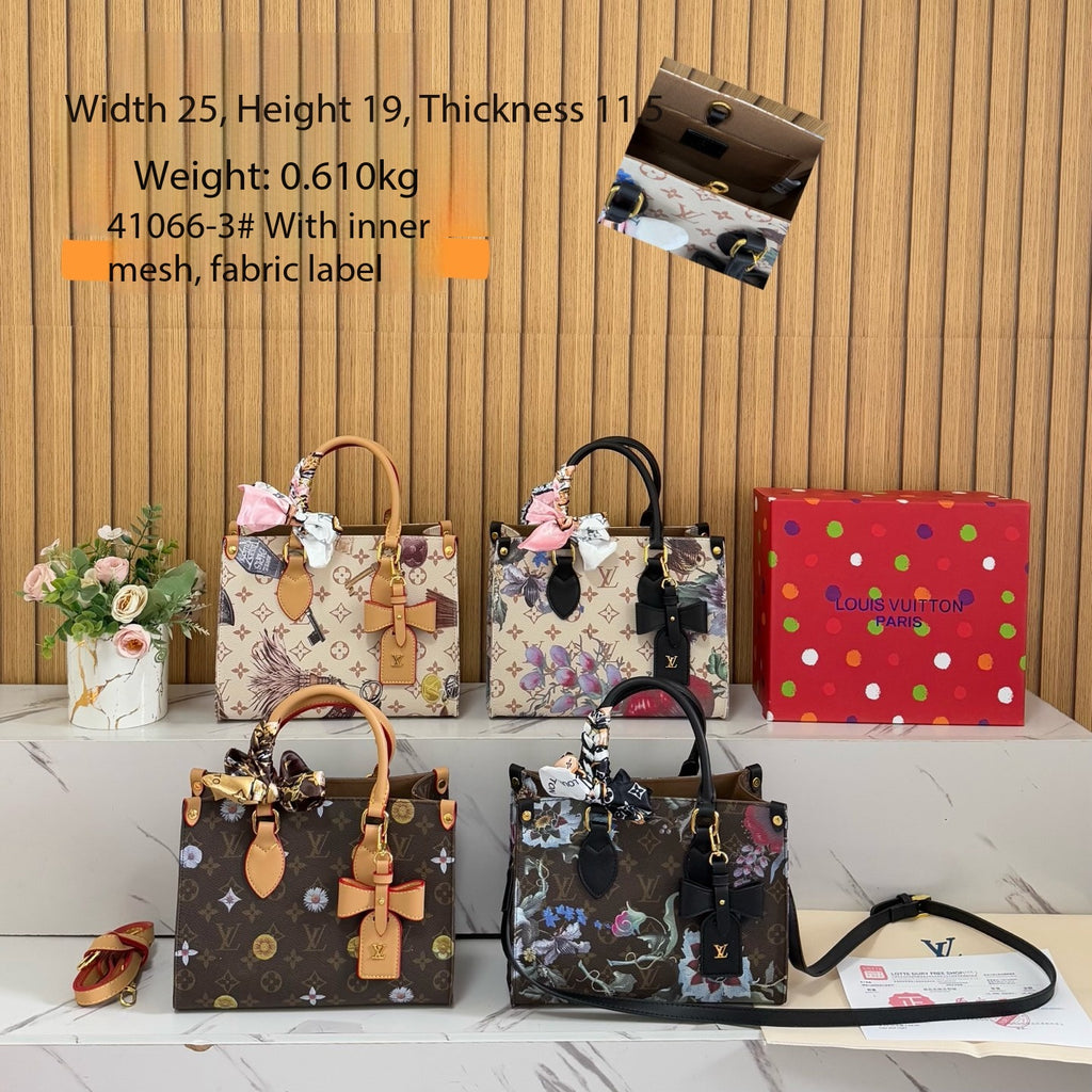 2026 New Light Luxury Commuter Tote Bag Retro Versatile Old Flower One Shoulder Hand Carry Messenger Bag High Sense Bag Woman
