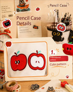 New cute cylinder foldable pencil case creative stationery student high value large capacity cute pencil case pen holder