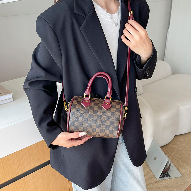 Classic Old Flower Boston Pillow Bag 2026 New Fashion Printed Versatile Portable Oblique Span Shoulder Bag