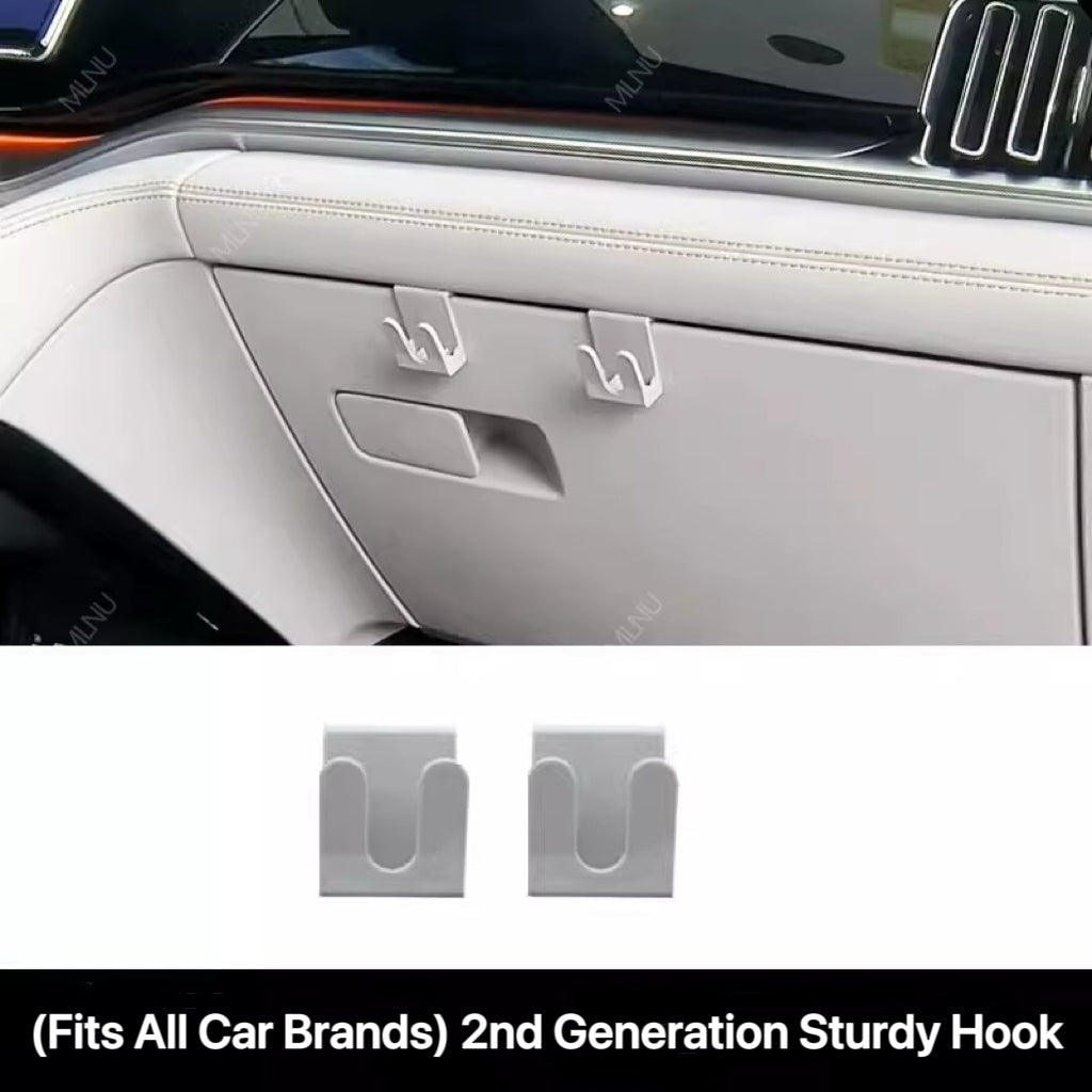 Durable ABS Glove Box Hooks Non-Slip Heavy Duty Bag Hooks Easy Install Car Purse Versatile Holder for Universal Car Brand Tesla Model 3 Model Y Car Main image
