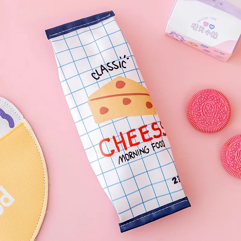 New creative simulation snack pencil case School pencil bag Multifunctional storage box Stationery bag Fun pencil bag