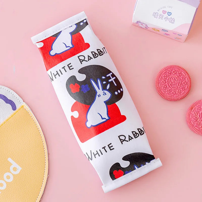 New creative simulation snack pencil case School pencil bag Multifunctional storage box Stationery bag Fun pencil bag