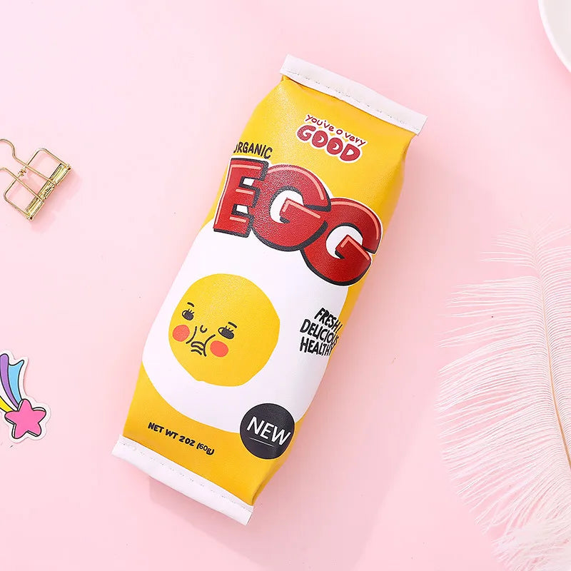 New creative simulation snack pencil case School pencil bag Multifunctional storage box Stationery bag Fun pencil bag