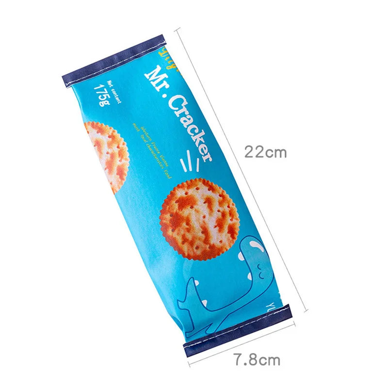 New creative simulation snack pencil case School pencil bag Multifunctional storage box Stationery bag Fun pencil bag