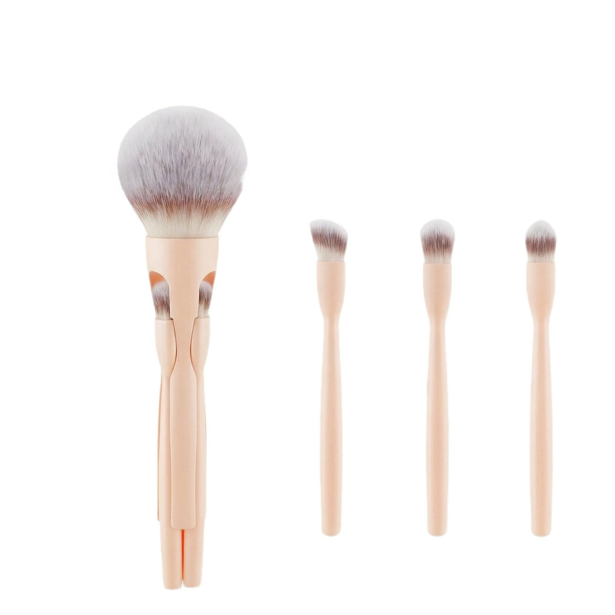 Foreign trade hot-selling new 4-in-1 magnetic suction 4 makeup brushes loose powder eyeshadow brush soft hair beauty tools wholesale