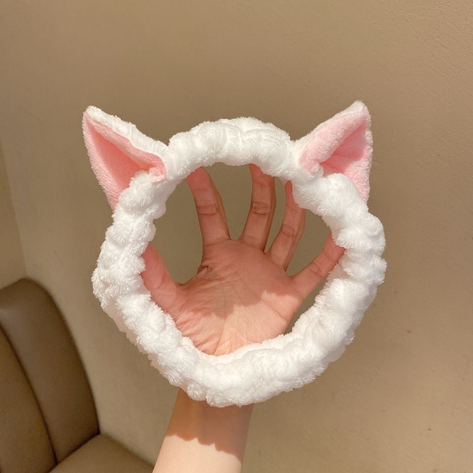 New cartoon hair band, special for face washing, Internet celebrity female tide mask, wide-sided simple hair band, pressure headband, headband.