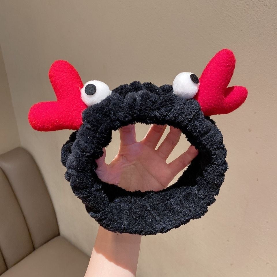 New cartoon hair band, special for face washing, Internet celebrity female tide mask, wide-sided simple hair band, pressure headband, headband.