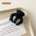 Black high ponytail fixed artifact high cranial top non-collapsing hairpin children pumpkin large back head grab clip shark clip