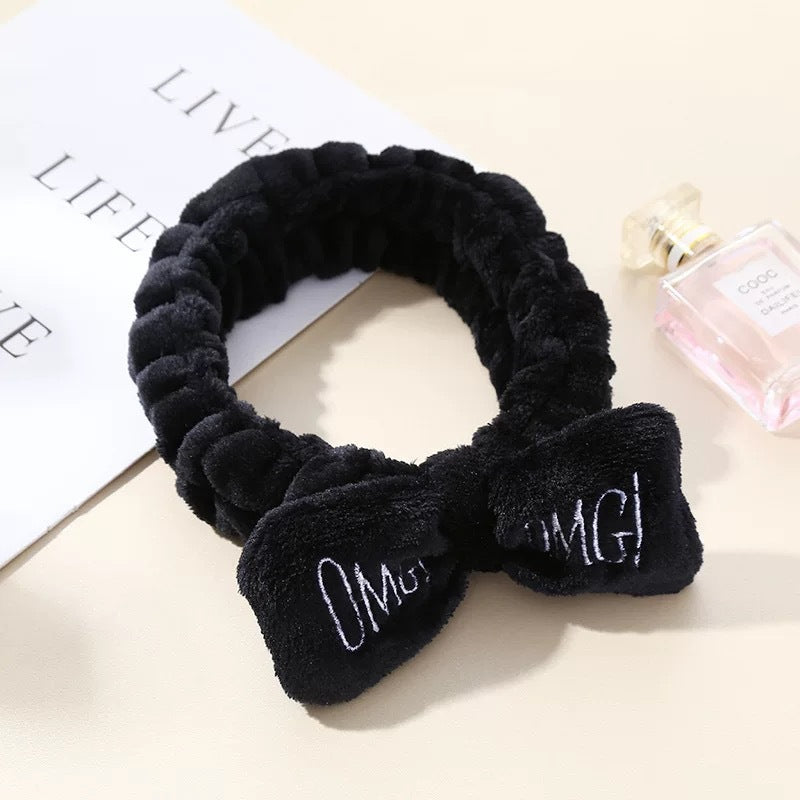 New cartoon hair band, special for face washing, Internet celebrity female tide mask, wide-sided simple hair band, pressure headband, headband.