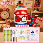New cute cylinder foldable pencil case creative stationery student high value large capacity cute pencil case pen holder