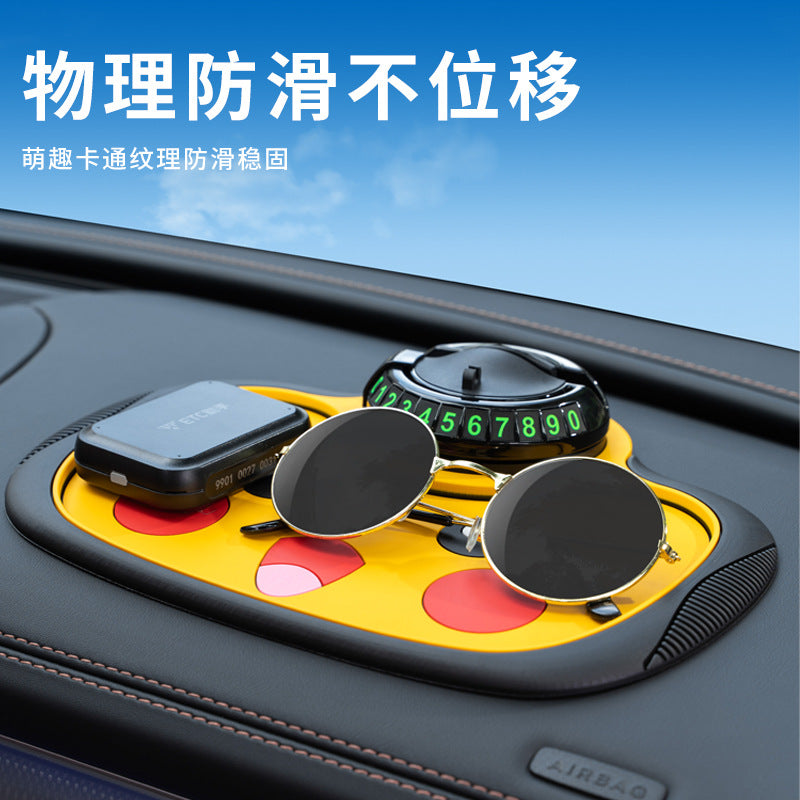 Car dashboard Mobile phone non-slip pad Car fixed navigation bracket Multifunctional car standard storage pad Spot Secondary image