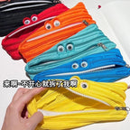 Fun zipper pencil case cute funny creative a zipper stationery bag cute large capacity pencil case storage