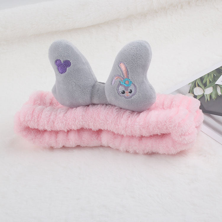 New cartoon hair band, special for face washing, Internet celebrity female tide mask, wide-sided simple hair band, pressure headband, headband.