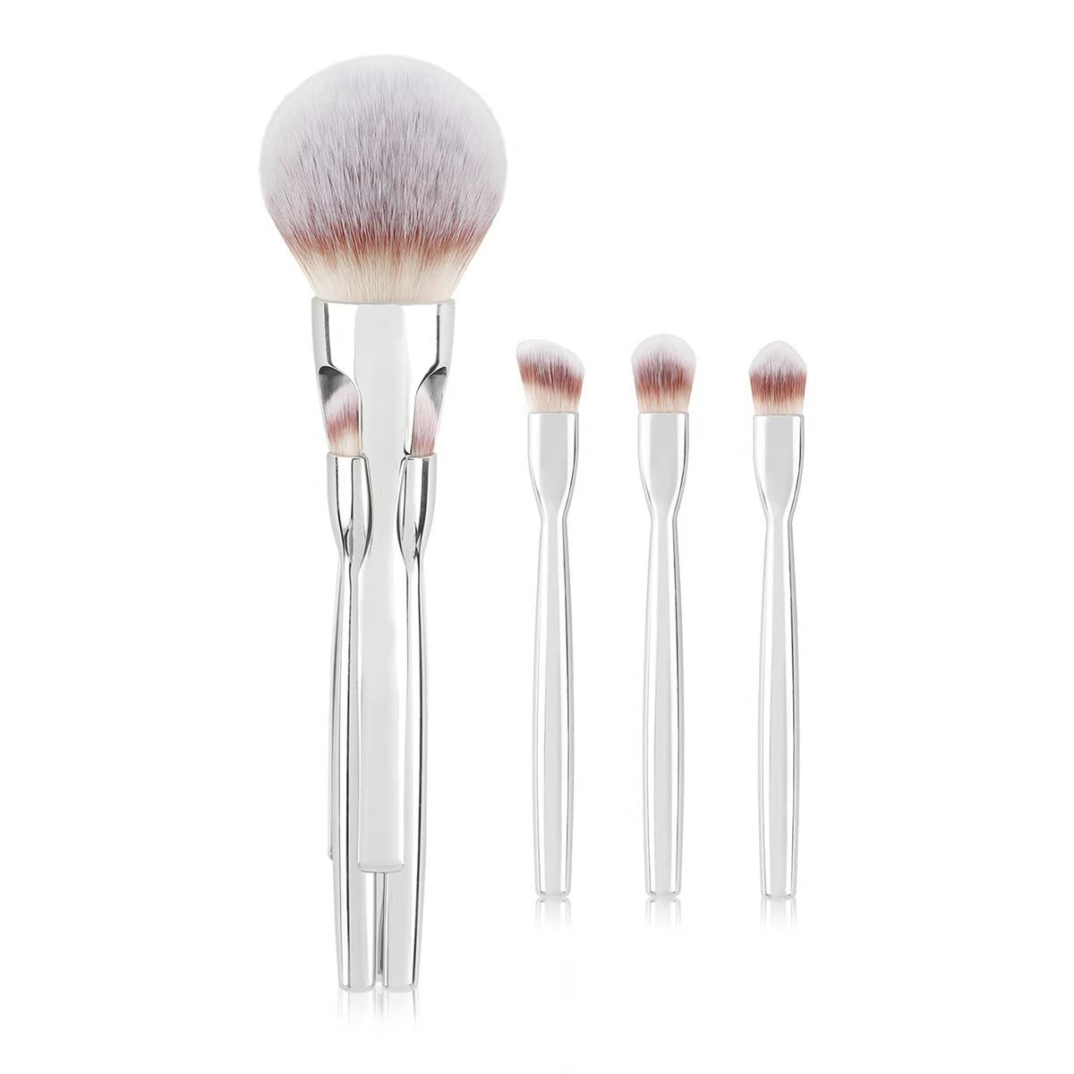 Foreign trade hot-selling new 4-in-1 magnetic suction 4 makeup brushes loose powder eyeshadow brush soft hair beauty tools wholesale