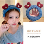 New cartoon hair band, special for face washing, Internet celebrity female tide mask, wide-sided simple hair band, pressure headband, headband.