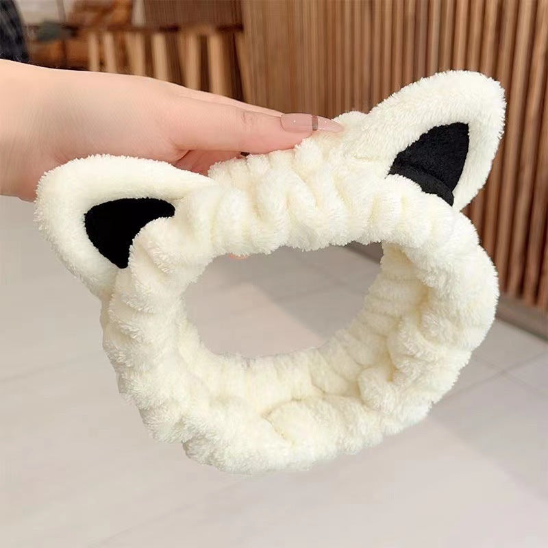 New cartoon hair band, special for face washing, Internet celebrity female tide mask, wide-sided simple hair band, pressure headband, headband.