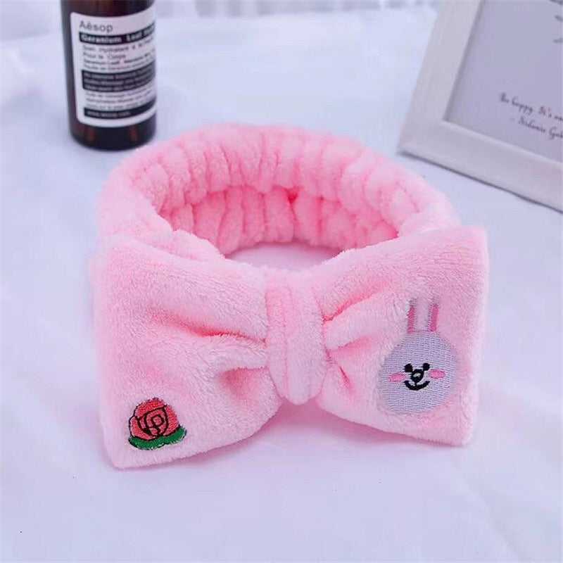 New cartoon hair band, special for face washing, Internet celebrity female tide mask, wide-sided simple hair band, pressure headband, headband.