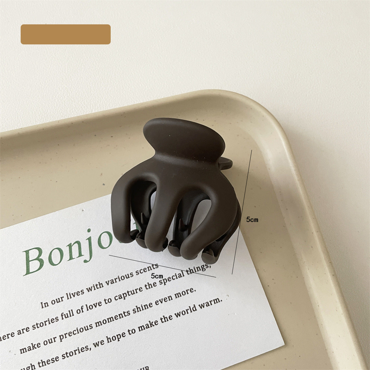 Black high ponytail fixed artifact high cranial top non-collapsing hairpin children pumpkin large back head grab clip shark clip
