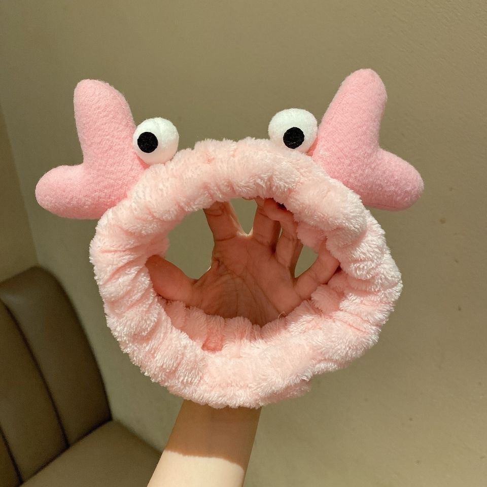 New cartoon hair band, special for face washing, Internet celebrity female tide mask, wide-sided simple hair band, pressure headband, headband.