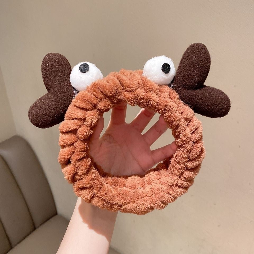 New cartoon hair band, special for face washing, Internet celebrity female tide mask, wide-sided simple hair band, pressure headband, headband.