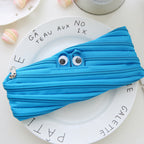 Fun zipper pencil case cute funny creative a zipper stationery bag cute large capacity pencil case storage