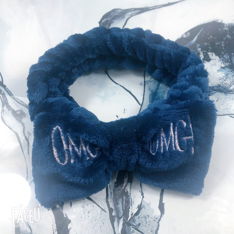 New cartoon hair band, special for face washing, Internet celebrity female tide mask, wide-sided simple hair band, pressure headband, headband.