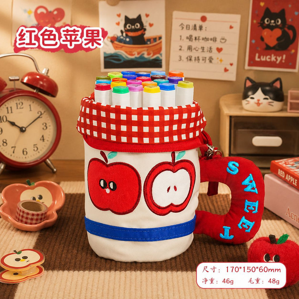 New cute cylinder foldable pencil case creative stationery student high value large capacity cute pencil case pen holder