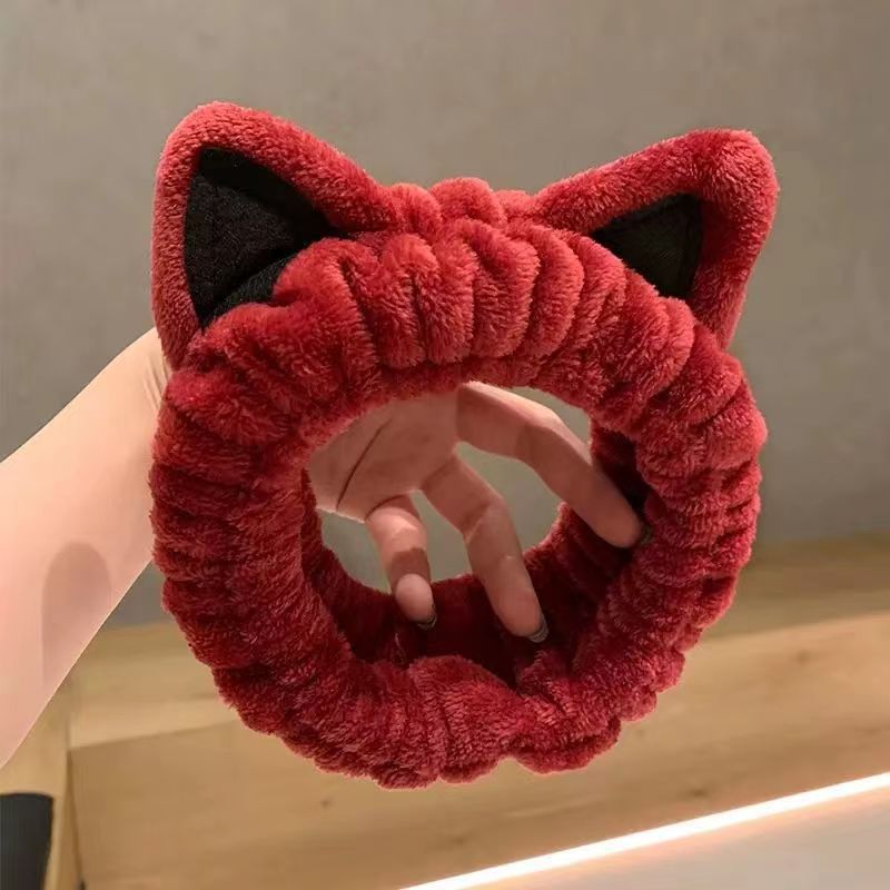 New cartoon hair band, special for face washing, Internet celebrity female tide mask, wide-sided simple hair band, pressure headband, headband.