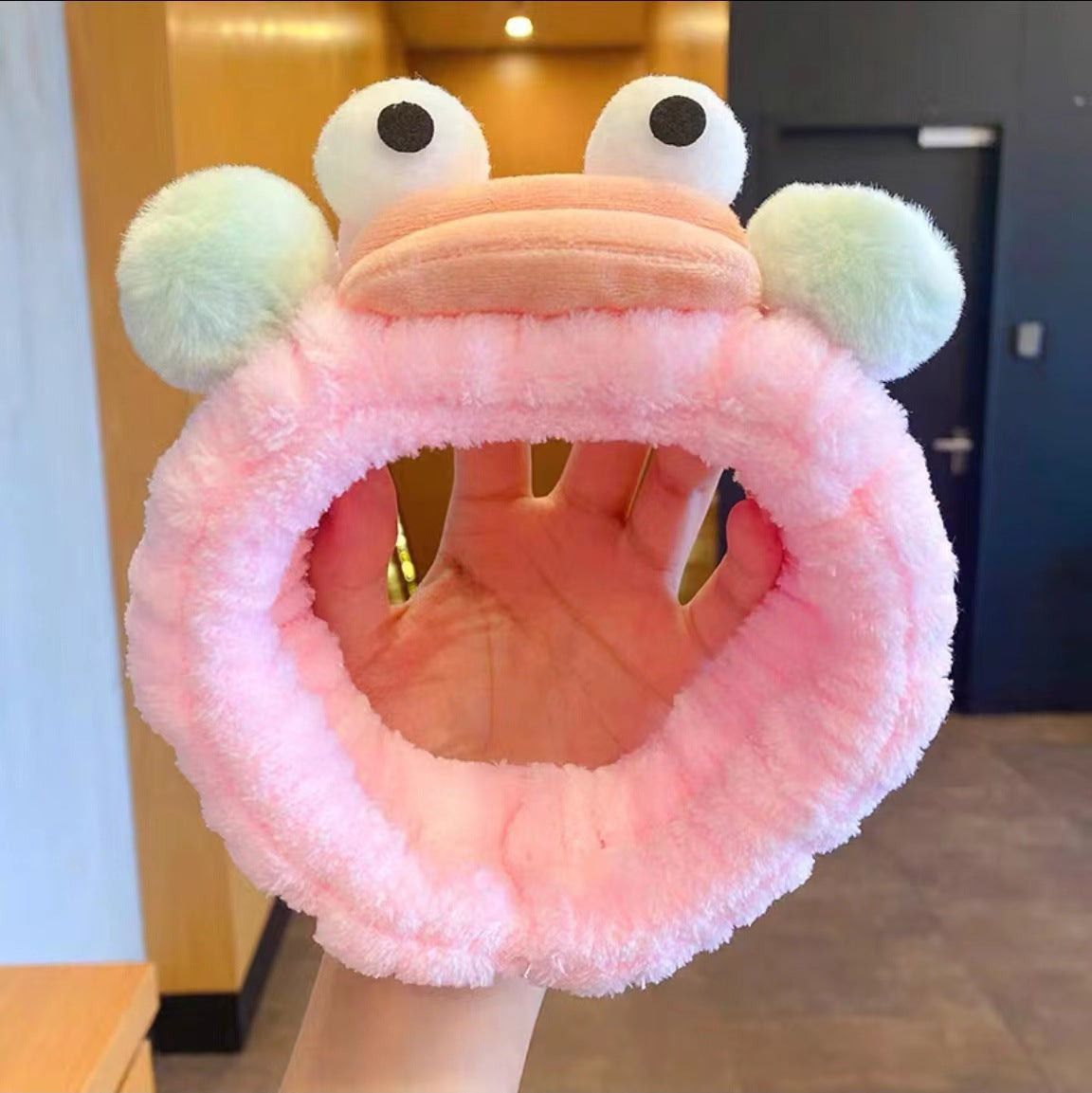 New cartoon hair band, special for face washing, Internet celebrity female tide mask, wide-sided simple hair band, pressure headband, headband.