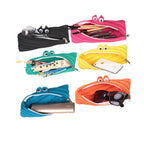 Fun zipper pencil case cute funny creative a zipper stationery bag cute large capacity pencil case storage