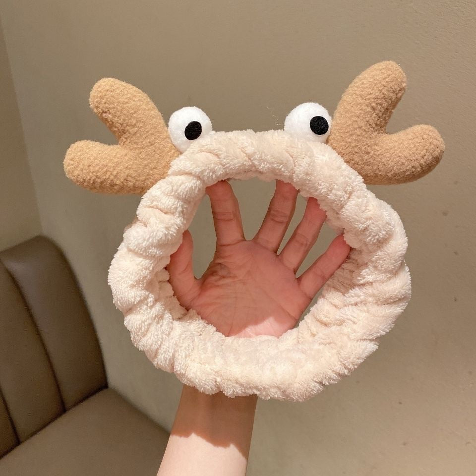 New cartoon hair band, special for face washing, Internet celebrity female tide mask, wide-sided simple hair band, pressure headband, headband.