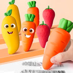 Student Creative Stationery Big Mac Fruit Eraser Kindergarten Cute Mango Strawberry Carrot Clean Eraser